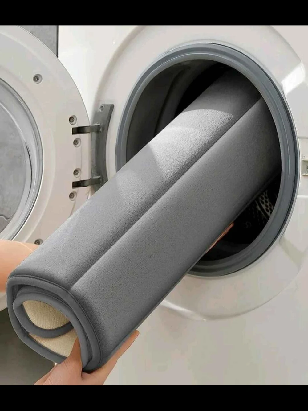Grey Memory Foam Three Piece Bath Mat Set